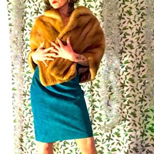 Vintage faux fur stole